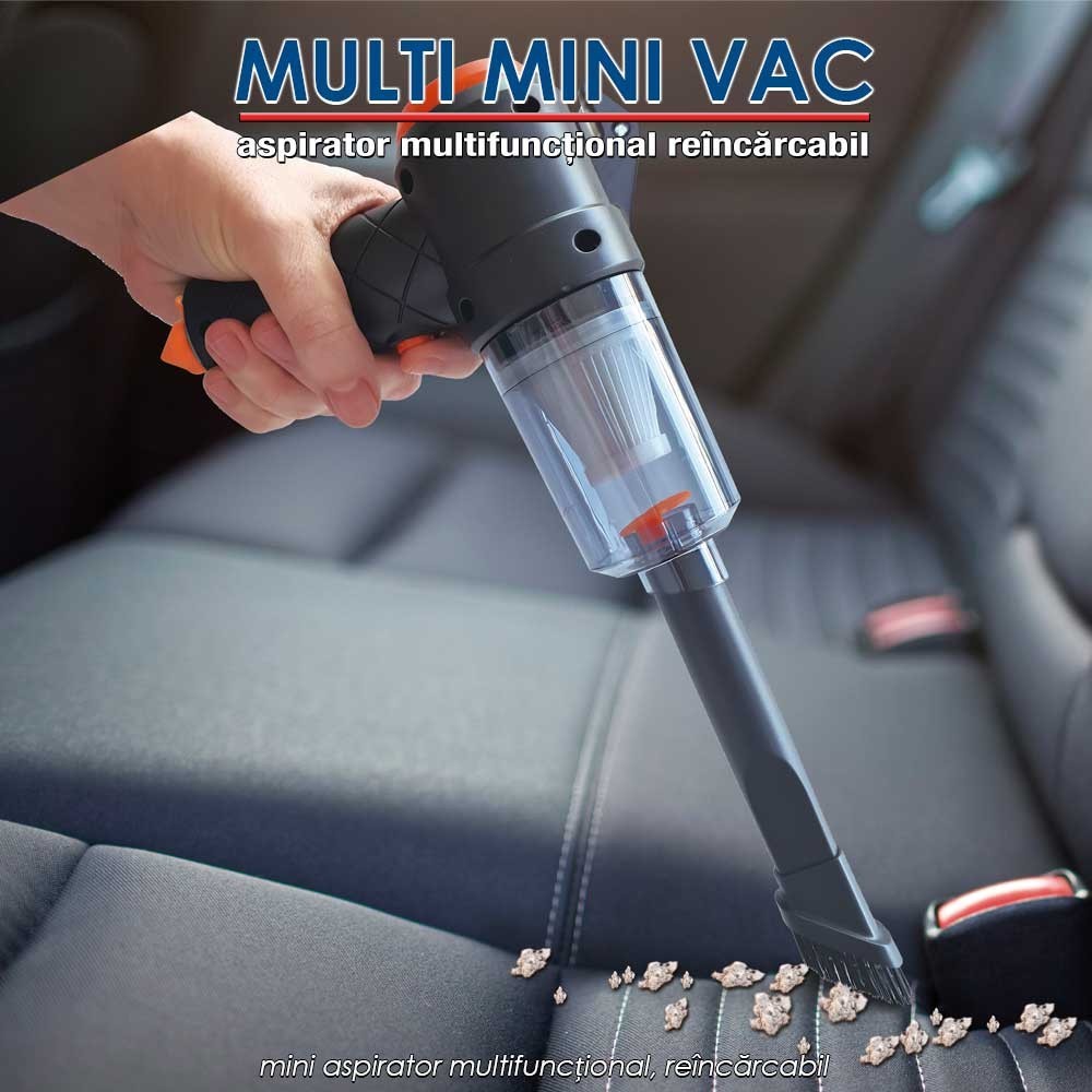 Multi Mini Vac - mini aspirator multifuncțional, reîncărcabil Multi Mini Vac - mini aspirator multifuncțional, reîncărcabil