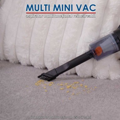 Multi Mini Vac - mini aspirator multifuncțional, reîncărcabil Multi Mini Vac - mini aspirator multifuncțional, reîncărcabil