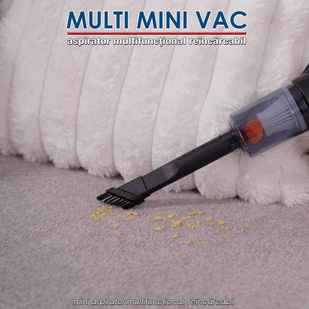 Multi Mini Vac - mini aspirator multifuncțional, reîncărcabil Multi Mini Vac - mini aspirator multifuncțional, reîncărcabil