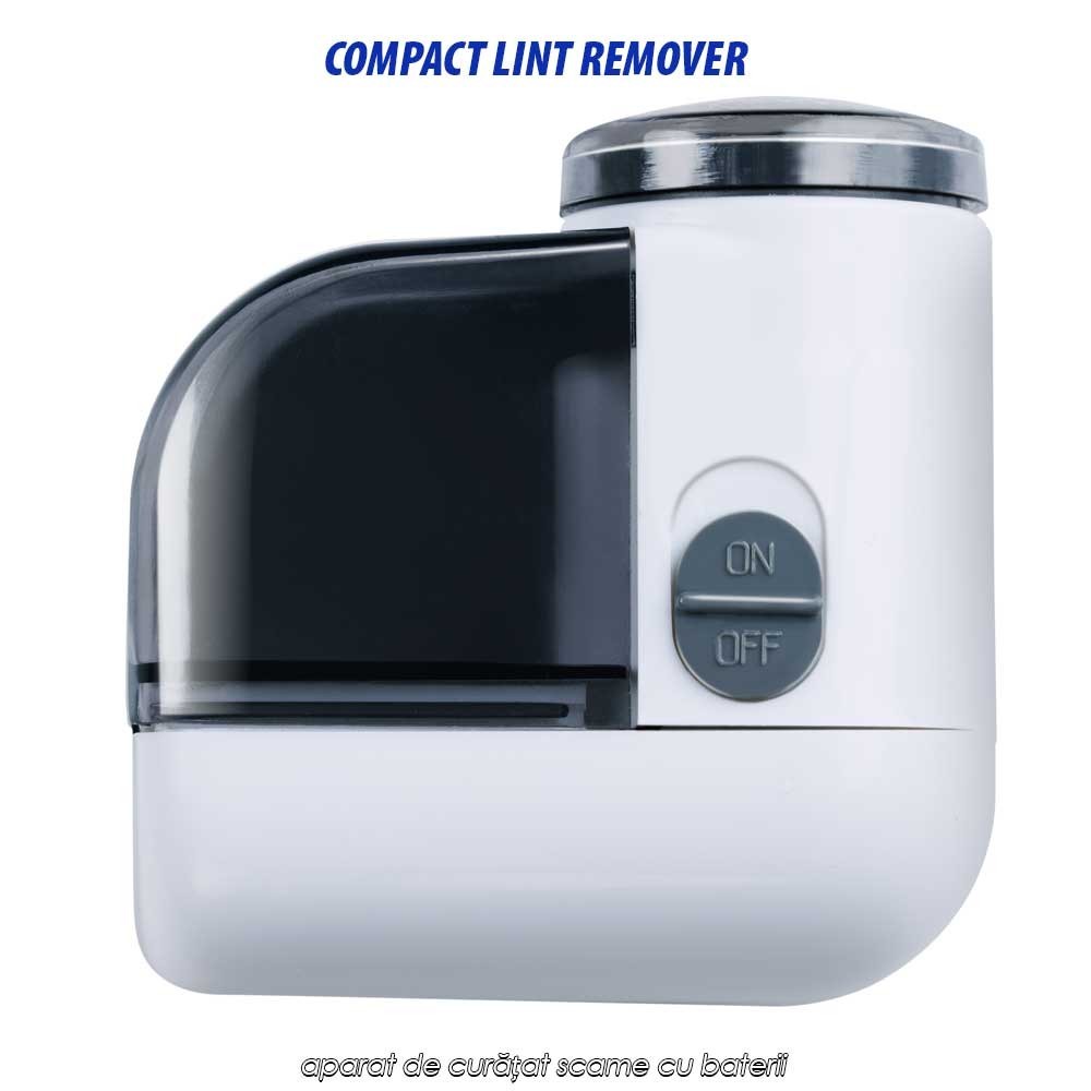 Compact Lint Remover - aparat de curățat scame cu baterii Compact Lint Remover - aparat de curățat scame cu baterii