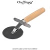 Cheffinger Home Bamboo Pizza Tray - set pentru pizza cu blat rotund și feliator Cheffinger Home Bamboo Pizza Tray - set pentru pizza cu blat rotund și feliator