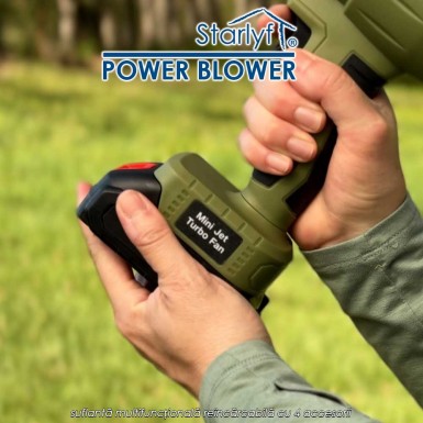 Starlyf Power Blower - suflantă multifuncțională reîncărcabilă cu 4 accesorii Starlyf Power Blower - suflantă multifuncțională reîncărcabilă cu 4 accesorii