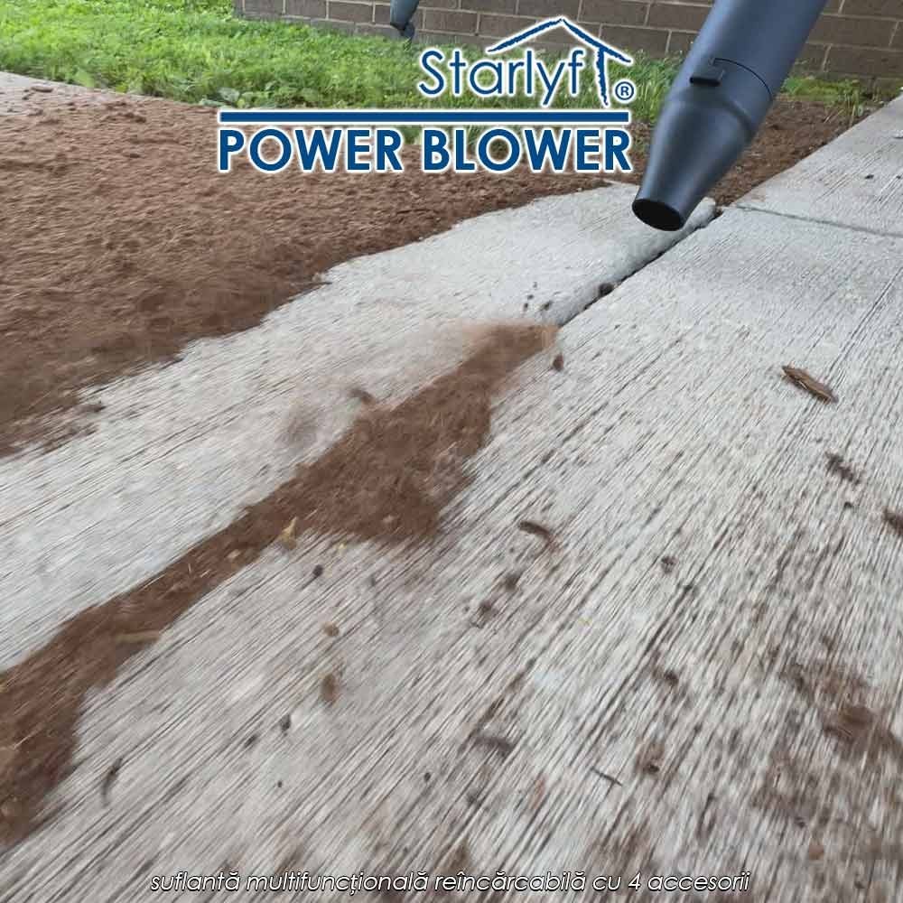 Starlyf Power Blower - suflantă multifuncțională reîncărcabilă cu 4 accesorii