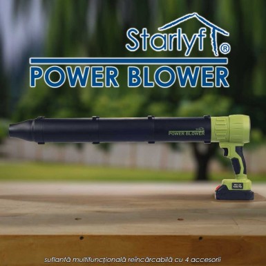Starlyf Power Blower - suflantă multifuncțională reîncărcabilă cu 4 accesorii Starlyf Power Blower - suflantă multifuncțională reîncărcabilă cu 4 accesorii