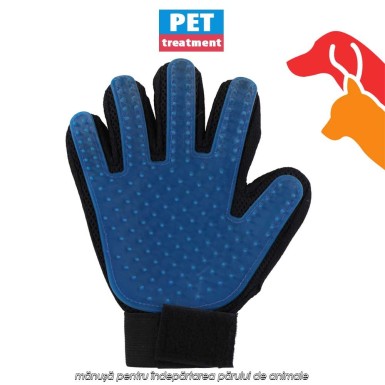 Pet Treatment Pet Hair Removal Glove - mănușă pentru îndepărtarea părului de animale Pet Treatment Pet Hair Removal Glove - mănușă pentru îndepărtarea părului de animale