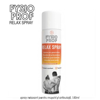 Fysio Prof Relax Spray - spray relaxant pentru mușchi și articulații, 150ml Fysio Prof Relax Spray - spray relaxant pentru mușchi și articulații, 150ml