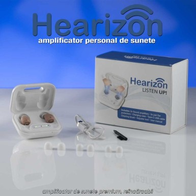 Hearizon - amplificator de sunete premium, reîncărcabil Hearizon - amplificator de sunete premium, reîncărcabil
