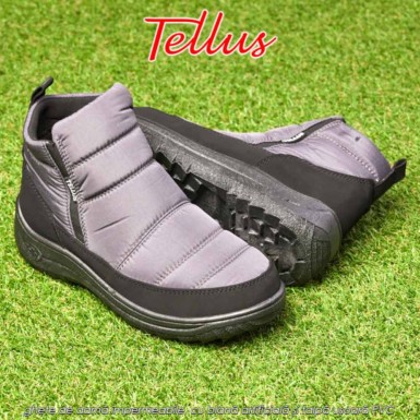 Tellus M3459G - ghete de damă impermeabile, cu blană artificială și talpă ușoară PVC, gri Tellus M3459G - ghete de damă impermeabile, cu blană artificială și talpă ușoară PVC, gri