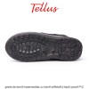 Tellus M3459N - ghete de damă impermeabile, cu blană artificială și talpă ușoară PVC, negru