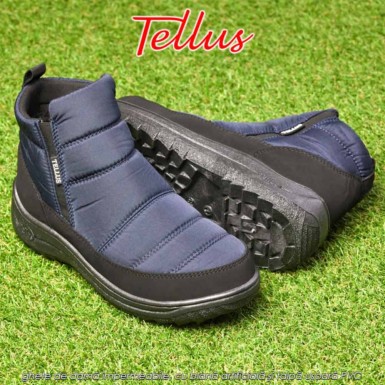 Tellus M3459A - ghete de damă impermeabile, cu blană artificială și talpă ușoară PVC, albastru Tellus M3459A - ghete de damă impermeabile, cu blană artificială și talpă ușoară PVC, albastru
