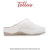 Tellus M2506W - saboți medicali de damă din piele naturală, alb