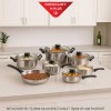 Mercury Haus MC1856 - set complet din 12 piese ce conține 5 oale și 1 tigaie din oțel inoxidabil