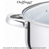 Cheffinger Home SS1230 - set complet din 12 piese ce conține 5 oale și 1 tigaie din oțel inoxidabil