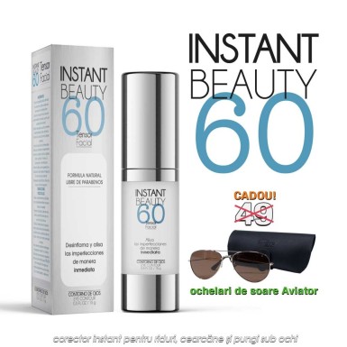 Instant Beauty 60 - corector instant pentru riduri, cearcane si pungi sub ochi Instant Beauty 60 - corector instant pentru riduri, cearcane si pungi sub ochi