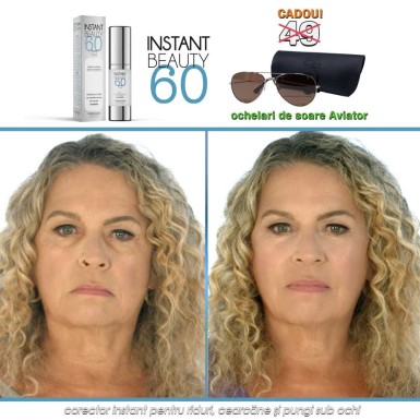 Instant Beauty 60 - corector instant pentru riduri, cearcane si pungi sub ochi Instant Beauty 60 - corector instant pentru riduri, cearcane si pungi sub ochi