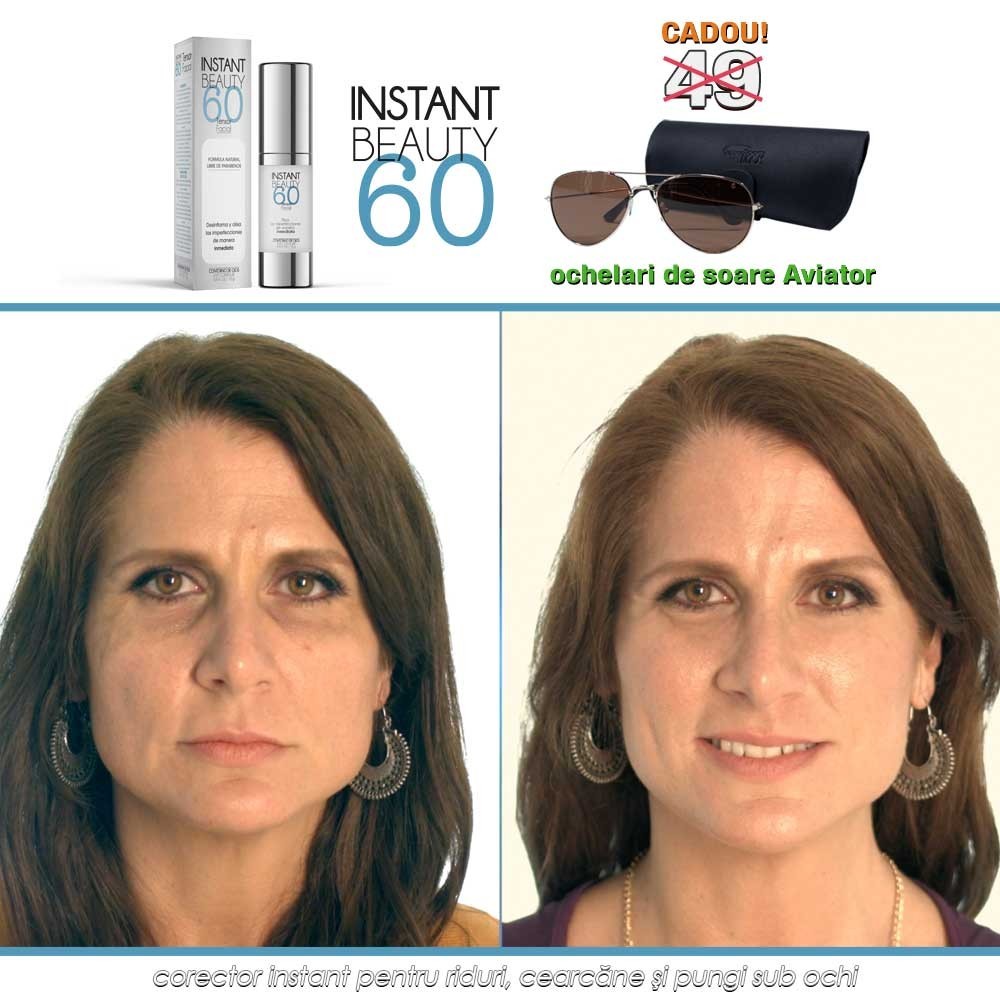 Instant Beauty 60 - corector instant pentru riduri, cearcane si pungi sub ochi