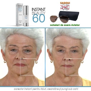 Instant Beauty 60 - corector instant pentru riduri, cearcane si pungi sub ochi Instant Beauty 60 - corector instant pentru riduri, cearcane si pungi sub ochi