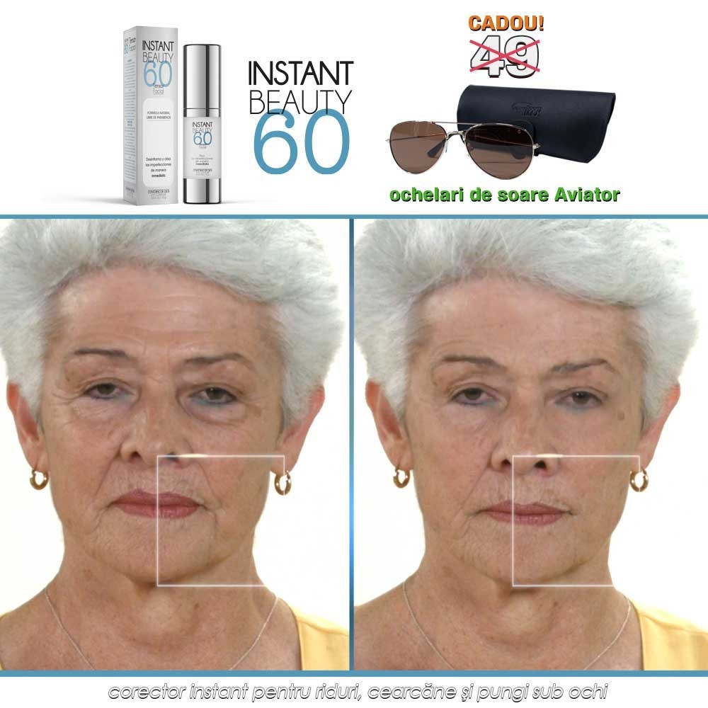 Instant Beauty 60 - corector instant pentru riduri, cearcane si pungi sub ochi