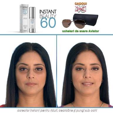 Instant Beauty 60 - corector instant pentru riduri, cearcane si pungi sub ochi Instant Beauty 60 - corector instant pentru riduri, cearcane si pungi sub ochi
