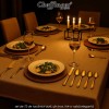 Cheffinger Home 7200 - set de 72 de tacâmuri aurii, din inox, într-o valiză elegantă