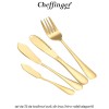 Cheffinger Home 7200 - set de 72 de tacâmuri aurii, din inox, într-o valiză elegantă