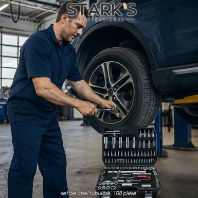 Stark's Professional ST108S - set de chei tubulare, 108 piese Stark's Professional ST108S - set de chei tubulare, 108 piese