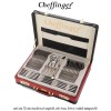 Cheffinger Home 7201- set de 72 de tacâmuri argintii, din inox, într-o valiză elegantă