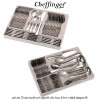 Cheffinger Home 7201- set de 72 de tacâmuri argintii, din inox, într-o valiză elegantă
