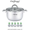 Cheffinger Home SS24 - oală din oțel inoxidabil, cu capac, 6,5L