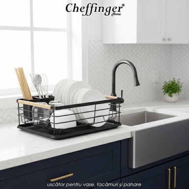 Cheffinger Home CF-DR04 - uscător pentru vase, tacâmuri și pahare