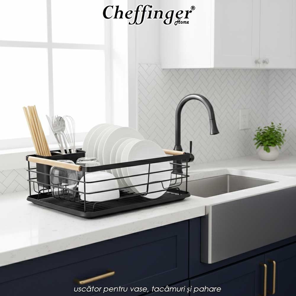 Cheffinger Home CF-DR04 - uscător pentru vase, tacâmuri și pahare