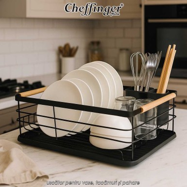 Cheffinger Home CF-DR04 - uscător pentru vase, tacâmuri și pahare