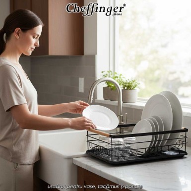 Cheffinger Home CF-DR04 - uscător pentru vase, tacâmuri și pahare