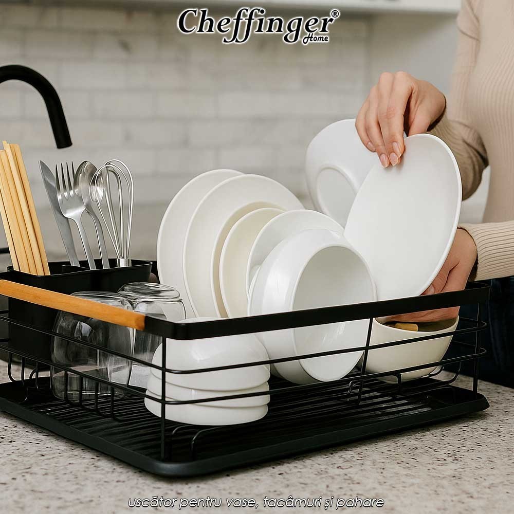 Cheffinger Home CF-DR04 - uscător pentru vase, tacâmuri și pahare