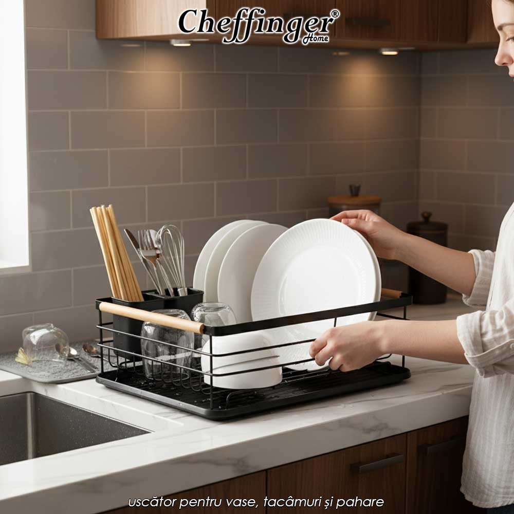 Cheffinger Home CF-DR04 - uscător pentru vase, tacâmuri și pahare