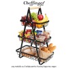 Cheffinger Home 3 layer fruit basket 5034 - coș metalic cu 3 etaje pentru fructe și legume, negru