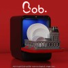 Bob Daan Tech - mini mașină de spălat vase ecologică, negru-roșu