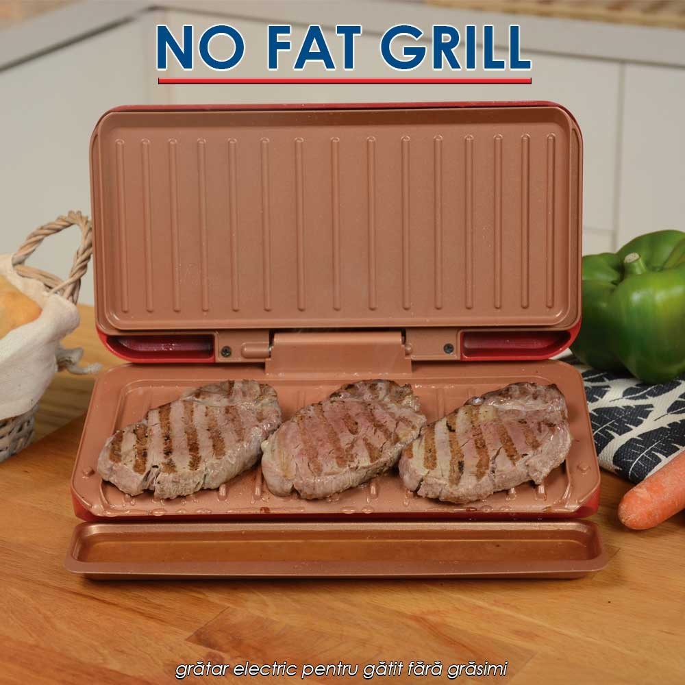 No Fat Grill - grătar electric pentru gătit fără grăsimi