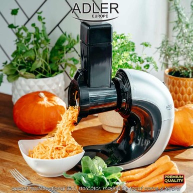 Adler Slow Speed Juicer 3in1 AD4131 - aparat multifuncțional 3în1, storcător, mașină de tocat carne și feliator, 150W