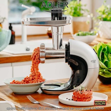 Adler Slow Speed Juicer 3in1 AD4131 - aparat multifuncțional 3în1, storcător, mașină de tocat carne și feliator, 150W