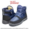 Tellus M2369AL - ghete de bărbați impermeabile, cu blană artificială și talpă ușoară PVC, albastru
