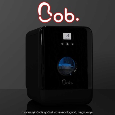 Bob Daan Tech - mini mașină de spălat vase ecologică, negru/negru