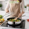 Enrico Gourmet Pan stainless steel - tigaie adâncă premium din oțel inoxidabil cu model de fagure 28cm