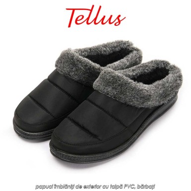 Tellus Pâslari M5685N - papuci îmblăniți de exterior cu talpă PVC, bărbați