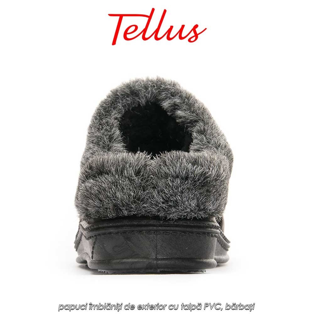 Tellus Pâslari M5685N - papuci îmblăniți de exterior cu talpă PVC, bărbați