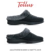 Tellus Pâslari M6085N - papuci îmblăniți de exterior cu talpă PVC, damă