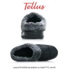 Tellus Pâslari M6085N - papuci îmblăniți de exterior cu talpă PVC, damă