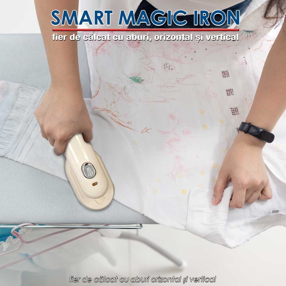 Smart Magic Iron - fier de călcat cu aburi orizontal și vertical