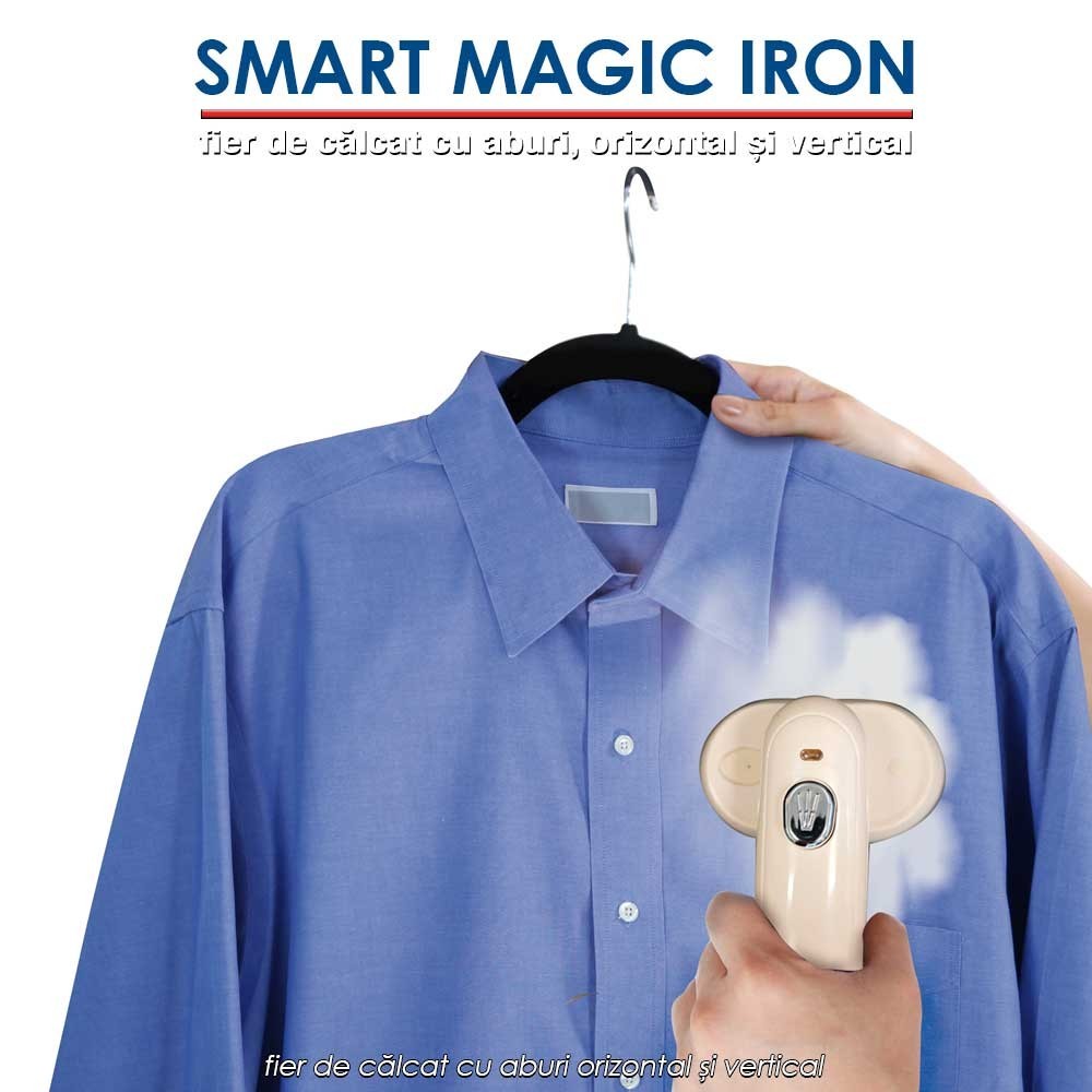 Smart Magic Iron - fier de călcat cu aburi orizontal și vertical