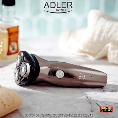 Adler Face Shaver AD2945 - aparat de ras reîncărcabil cu 3 capete mobile